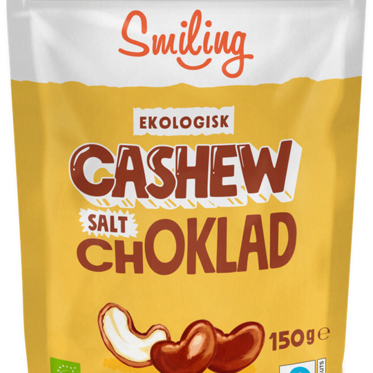 Smiling Cashew Salt Ljuschoklad 150 g