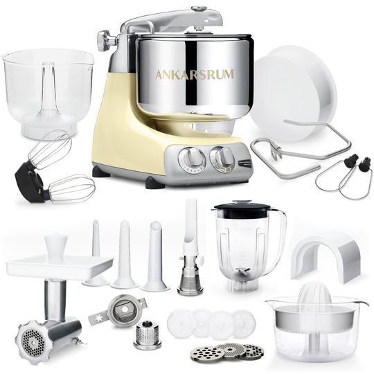 Ankarsrum AKM 6230 Köksmaskin + Deluxepaket, Créme