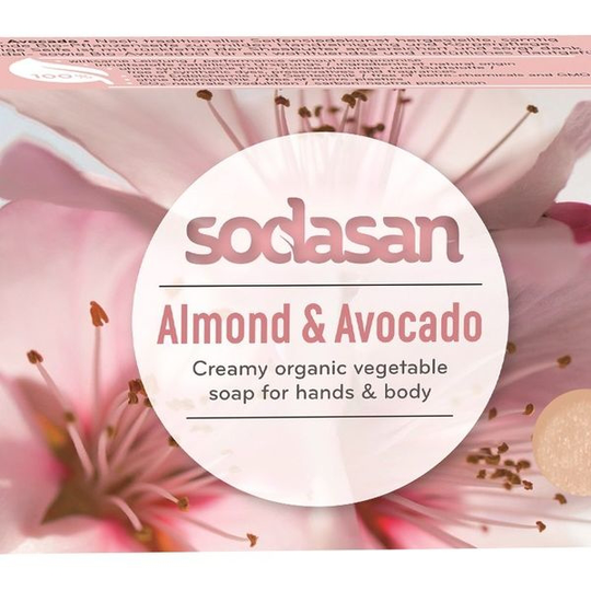 Sodasan Mandel & Avokado Tvål 100 g
